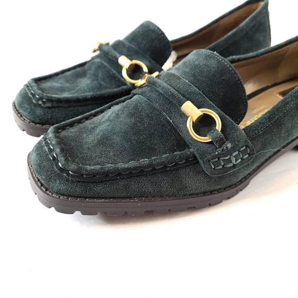 Liz Claiborne Green Suede Loafer sz 8 - Picture 5 of 14